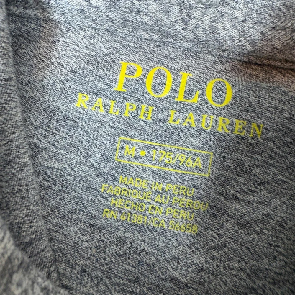 Polo Ralph Lauren Hoodie Mens M‎ Lightweight Jersey Pullover Grey Heather Logo